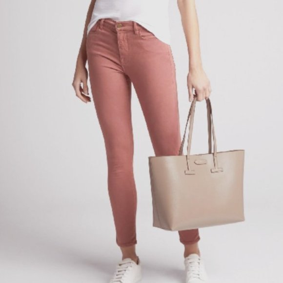 FRAME Le High Skinny Sateen Jeans in Rosewood 24 NWT - Picture 1 of 5